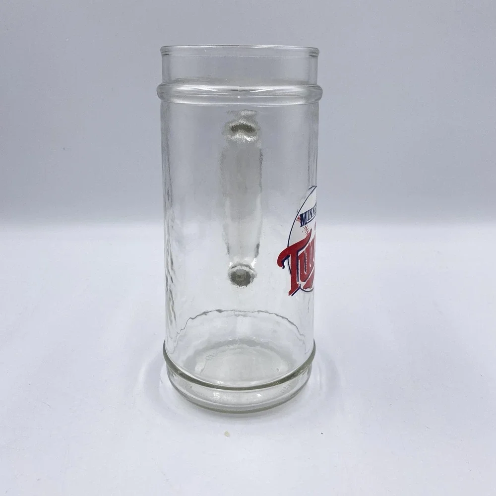 Vintage Minnesota Twins Glass Beer Mug‎ Stein 6.75